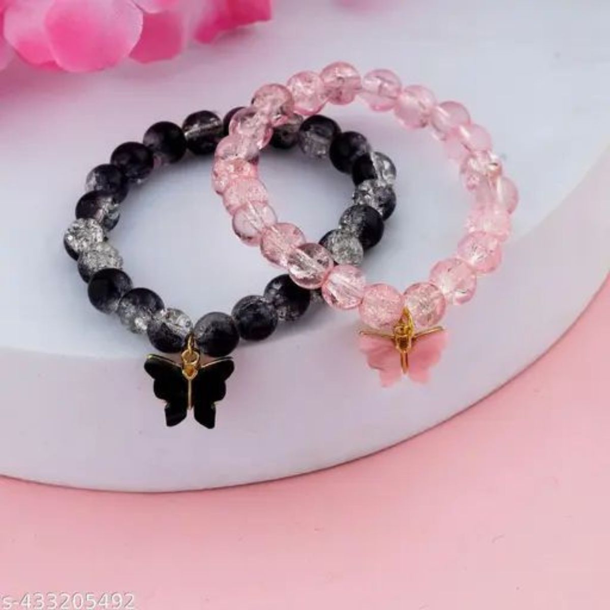 Butterfly Charm Beaded Bracelets Collection