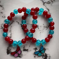 Butterfly Charm Beaded Bracelets