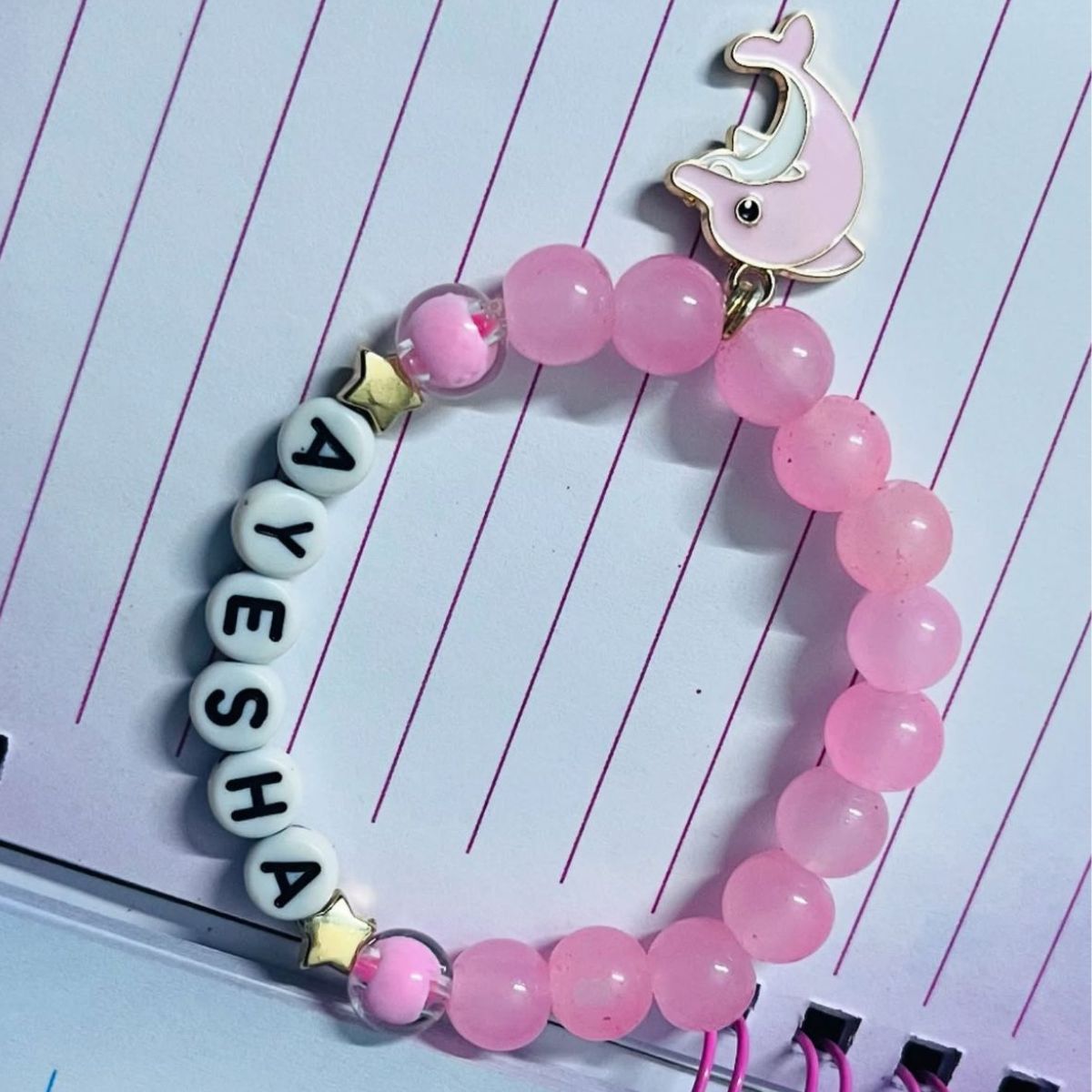Single Charm Bracelet with Alphabet Name Design