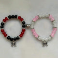 Heart Magnet Charm Bracelets – 2 Piece Set